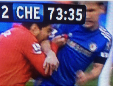 One of Luiz Suarez' many bites