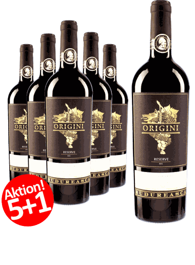 6-er Weinpaket Budureasca Origini Reserve-Cuvee 2017  | 5 +1 GRATISAKTION