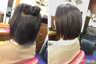 【縮毛矯正の髪型】 丸みのある自然な仕上がりのボブスタイルは出来るのか?