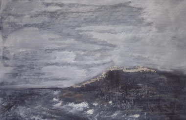La lune dans la Ville - 80cm x 120cm