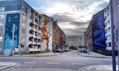 Street Art Tour to the Murales in Dresden Friedrichstadt