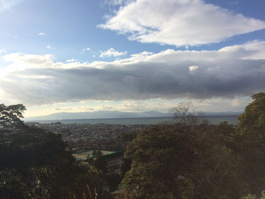 　　　　　　　彦根城から琵琶湖を望む