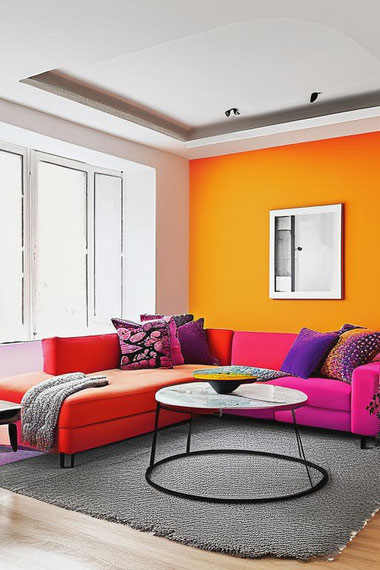 Knallige Farben im Wohnzimmer sorgen für lebendige Akzente und bringen moderne Frische ins Zuhause. Entdecken Sie inspirierende Farbkonzepte!