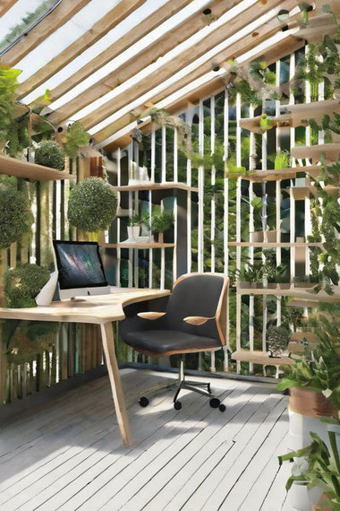 Entdecken Sie 6 kreative Ideen für das perfekte Gartenbüro. So entsteht ein Rückzugsort im Grünen, der Konzentration, Ruhe und Produktivität fördert.