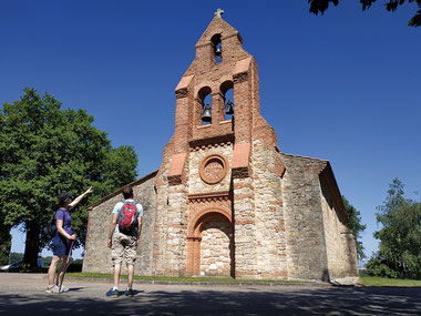 L'église Saint-Martin située à Prunet, petit village du Lauragais. Crédit photo : OT Pays du Pastel©