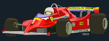 Jody Scheckter by Muneta & Cerracín