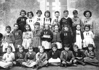Charras 16 - Charras d'hier et d'aujourd'hui - photo de classe année 1948