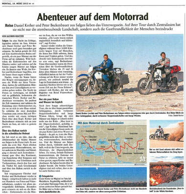 Zeitungsbericht