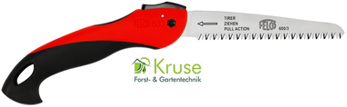 Klappsäge Felco 600 mit Japanzahnung, für schnelles und präzises Sägen, Kruse Gartentechnik Ihr Partner für Hille, Lavelsloh, Minden, Petershagen, Raddestorf, Warmsen, Uchte und Umgebung.