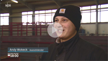 Andy Wokeck hat sein Studium an der FH Flensburg abgebrochen und wagt jetzt einen Neuanfang (Quelle: NDR Schleswig-Holstein 18:00)