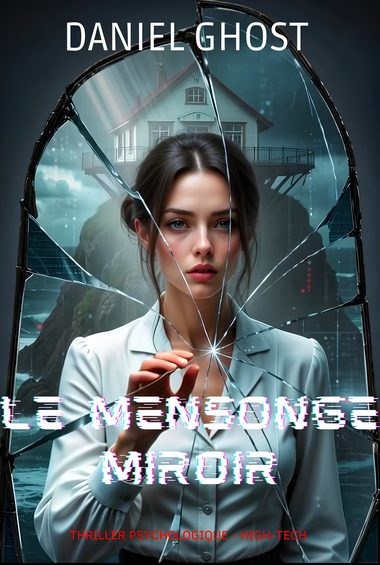Couverture du roman Le Mensonge Miroir de Daniel Ghost - thriller psychologique high-tech