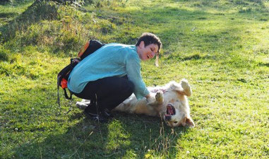 Bild:Franziska Rihs mit  Cimaro,  Tierfreude, Ein Herzschlag für Vierbeiner
