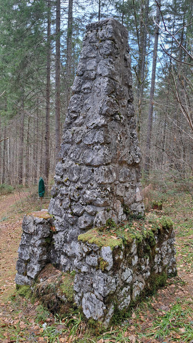 Gedenkstein, Waldbachleiten, Reitweg, Simony, Gedenkstein, Hallstatt, Welterbe, Obelisk, Franz Leeb,