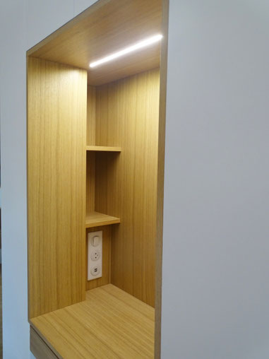 Architecture interieure decoration agencement la maison 17 quimper finistere  mobilier sur mesure bureau chêne dressing rangement 