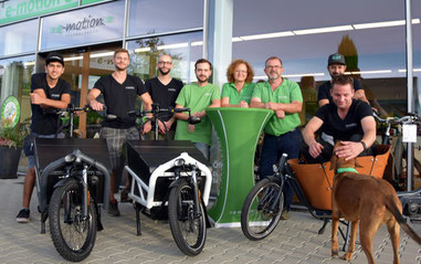 Das Team der e-motion e-Bike Welt in Freiburg-Süd