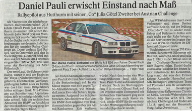 Bericht Passauer Neue Presse, März 2015