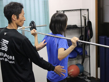 トレーニング指導の様子です