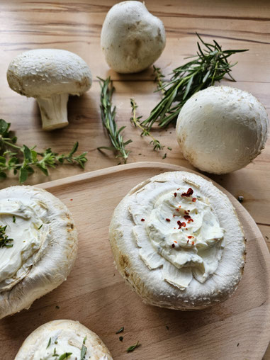 Gefüllte Portobelllo Pilze vom Grill einfach selber machen