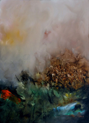 l'enfer VI Acrylique sur toile Dim 100cmx72cm