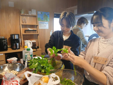 今年はキノコの白和えがメニューに加わりました