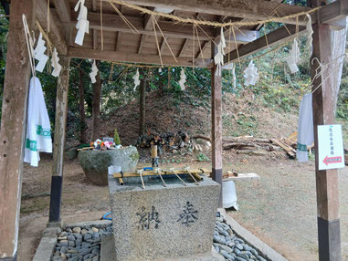 お手水もお正月らしく整えられていました。