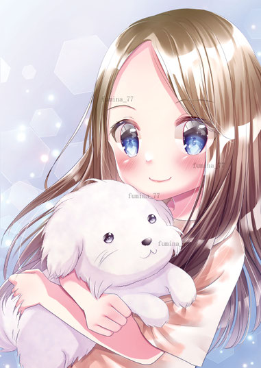 ココナラのご依頼で制作した誕生日プレゼントの一枚絵