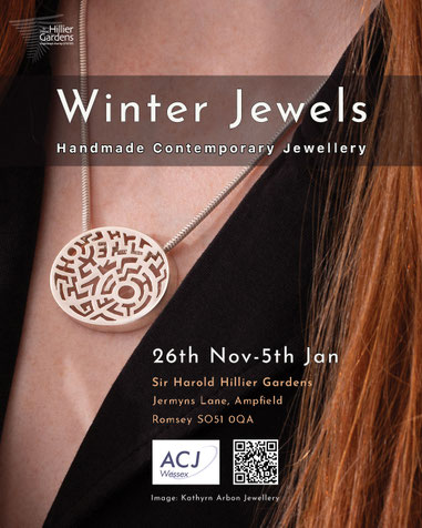 Winter Jewels 2022 at the Sir Harold Hillier Gardens - ACJ Wessex Contemporary Jewellery