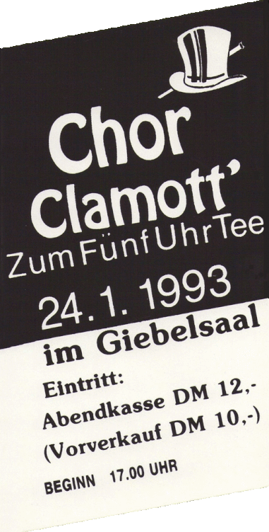 Eintrittskarten zur Revue 1992/1993