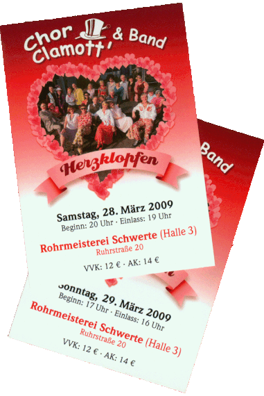 Eintrittskarten zur Revue 2009 – Wiederholung in 2010