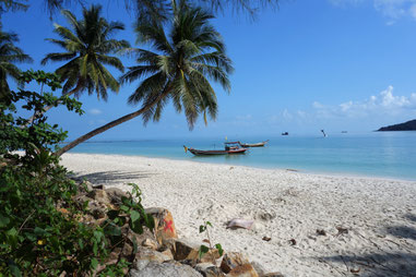 Ein Traumstrand immer Norden von Koh Phangan
