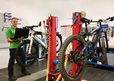 Inspektion für die e-Bike Saison 2020 in der e-motion e-Bike Welt Göppingen