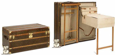 Malle a table vuitton trunk ancienne