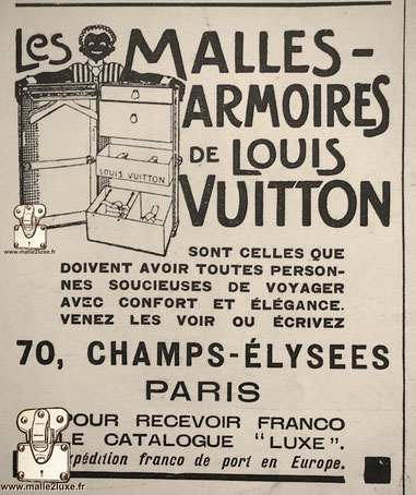 les malles armoires Louis vuitton