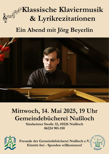 Jörg Beyerlin - 14. Mai 2025 - Freunde der Gemeindebücherei Nußloch