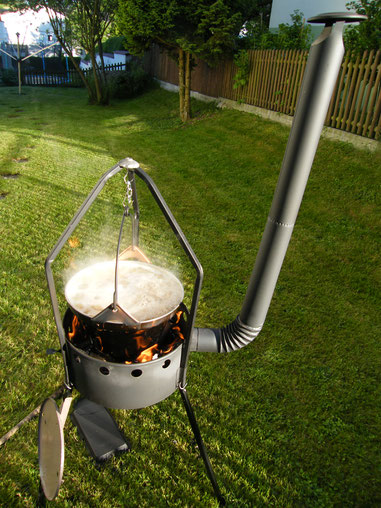 Das Kochen am Holzfeuer