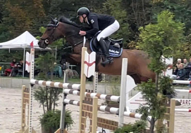 Springreiter Tim Reichelt vom RV Königsborn in Prussendorf.
