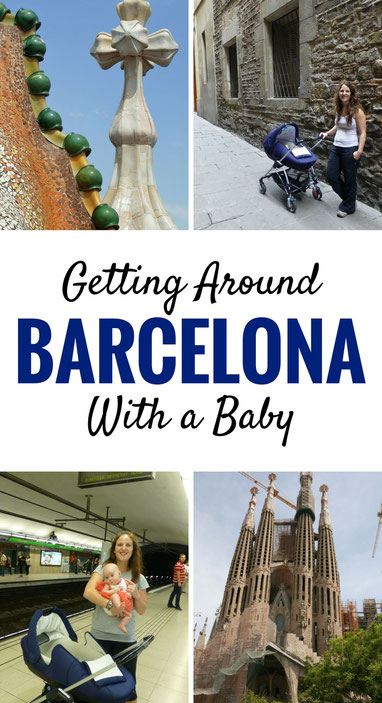 Getting around Barcelona with a baby. Click to for more on getting around by walking, public transit, taxis & hop on hop off! | Family Travel | Travel with baby, infant, toddler | Traveling to Barcelona | Barcelona with baby | Barcelona with children