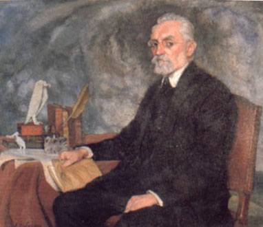 Zuloaga. Miguel de Unamuno 1925. Uno de los más extraordinarios escritores y filósofos de la época, hizo de su combate personal de la fe un tema de producción literaria y ensayista insobornable.