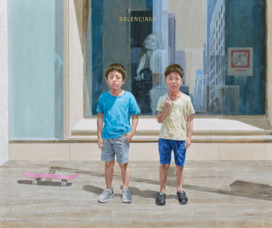 第70回一陽展　二人の少年