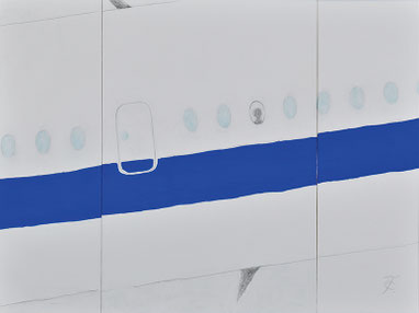 第70回一陽展　空にイブ・クライン・ブルー