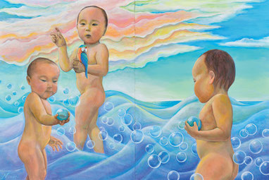 第70回一陽展 彩雲の空へ
