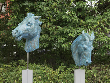 第69回一陽展　金剛馬頭像阿吽像