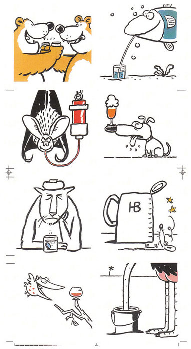 Cartoons von Mock zum Thema Bier