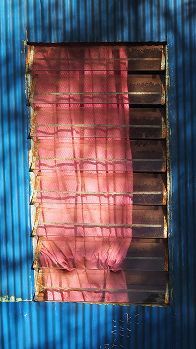 bound for eden, eva marie lobmaier, travel photography, pink curtain, natural colorblock