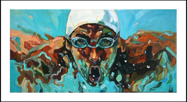 SWIMMER 50x100cm; 40x80cm(SOLD OUT)
