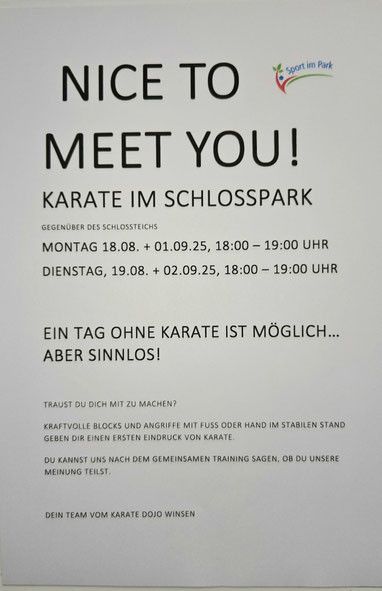 SiP Sport im Park, Karate für alle