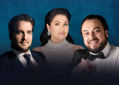 v.l.n.r.: Brian Jagde, Anna Netrebko, George Petean © Vladimir Shirokov, Simon Pauly 
