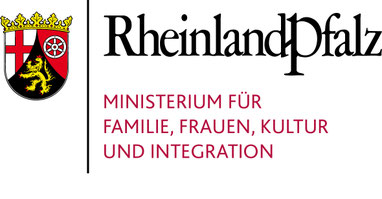 Wappen Rheinland-Pfalz mit Text Rheinland-Pfalz, Ministerium für Familie, Frauen, Kultur und Integration