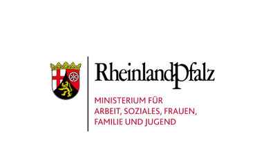 Wappen Rheinland-Pfalz mit Text Rheinland-Pfalz, Ministerium für Familie, Frauen, Kultur und Integration