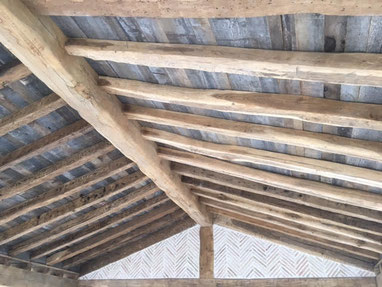 Madera Gris envejecida-Madera de roble Gris-Madera marron envejecida